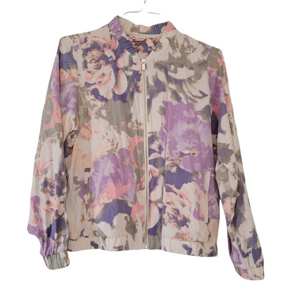Juicy Couture Floral - Tye Dye Bomber Jacket | Size Large - Picture 10 of 10